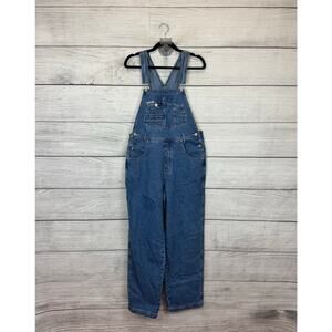 Revolt Clothing Co Vintage Women's Cotton Utility Denim Overalls Size Large